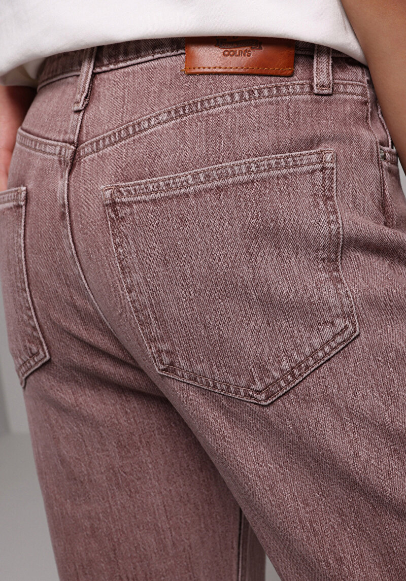 Straight Fit   Kadın Colour Denim Jean Pantolon