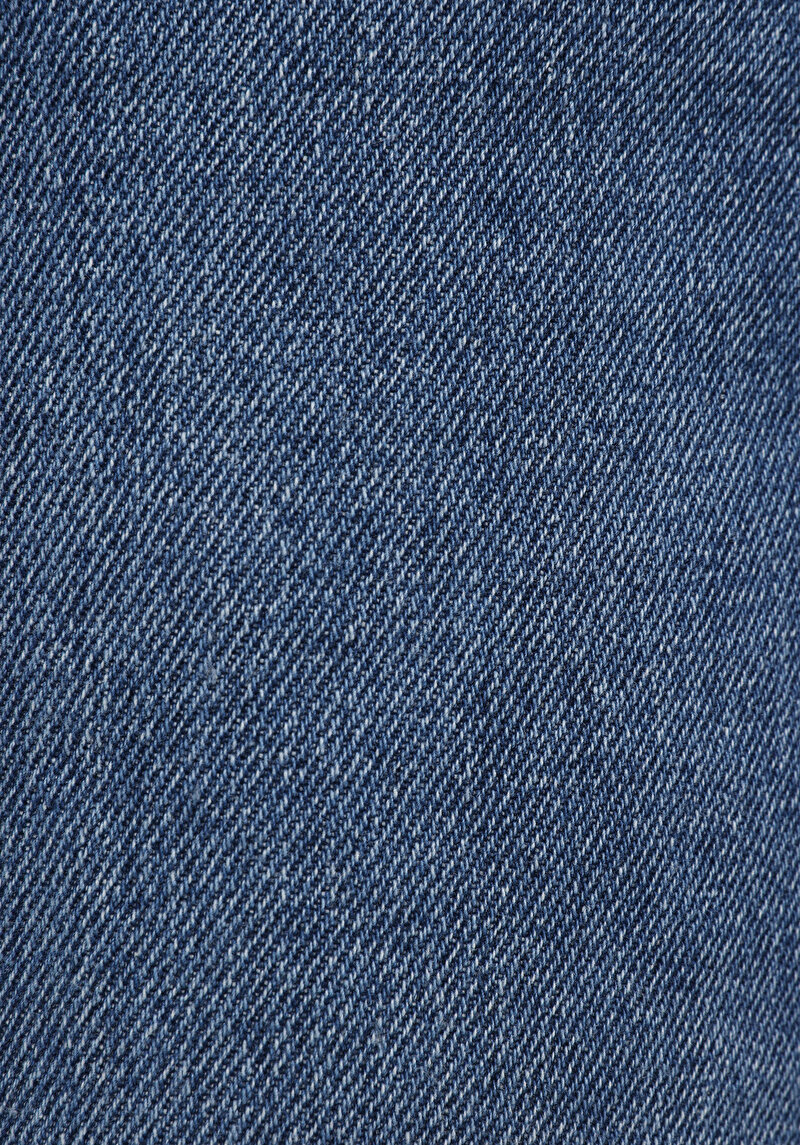 Loose Fit   Kadın Mid İndigo Denim Jean Pantolon