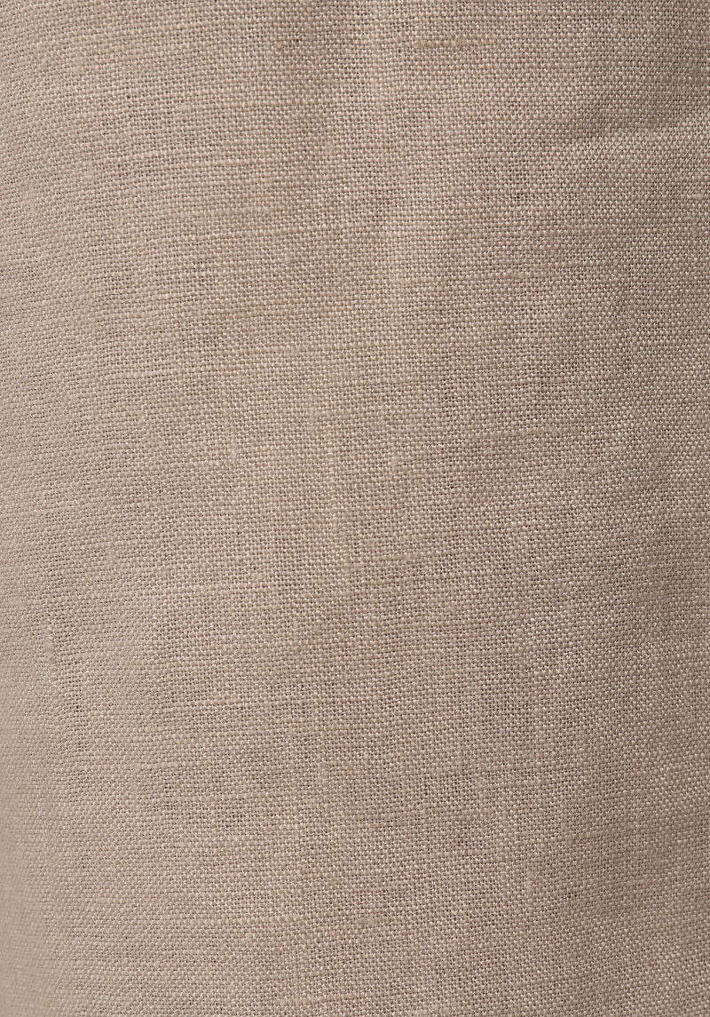 Regular Fit Yüksel Bel Düz Paça Kadın Bej  Pantolon