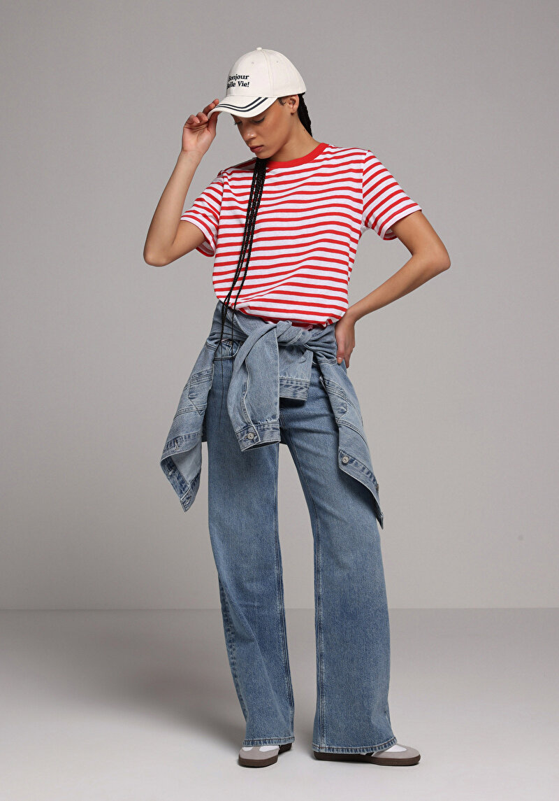 Regular Fit Kadın Light İndigo Denim Jean Pantolon