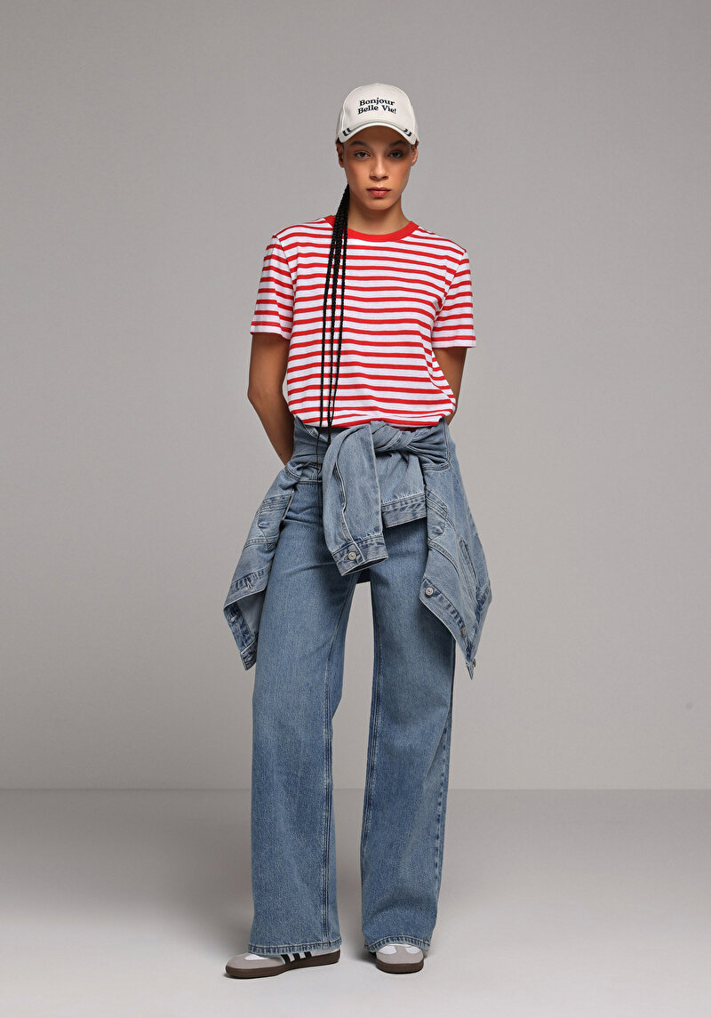 Regular Fit Kadın Light İndigo Denim Jean Pantolon