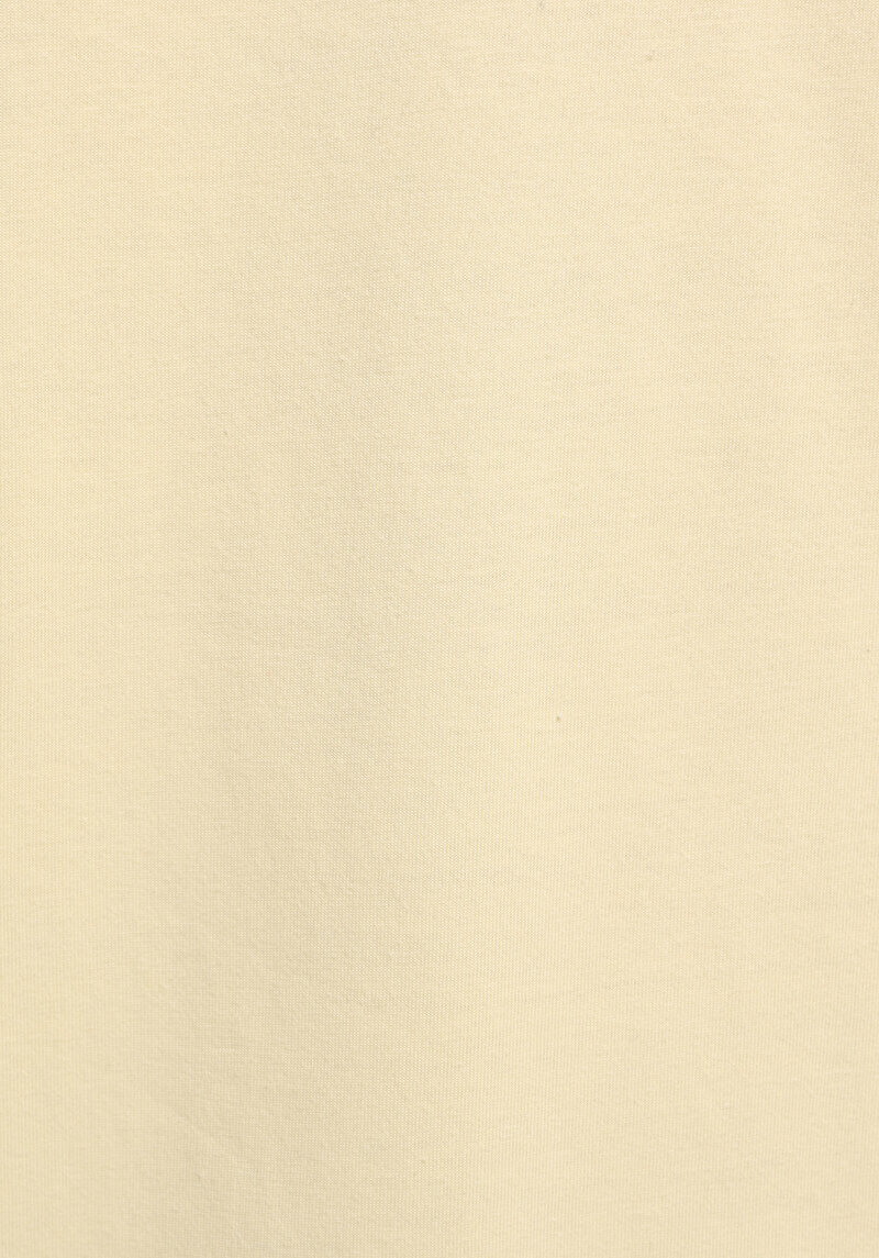 Relax Fit Yuvarlak Yaka Baskılı Kadın Sari Kısa Kol Tişört