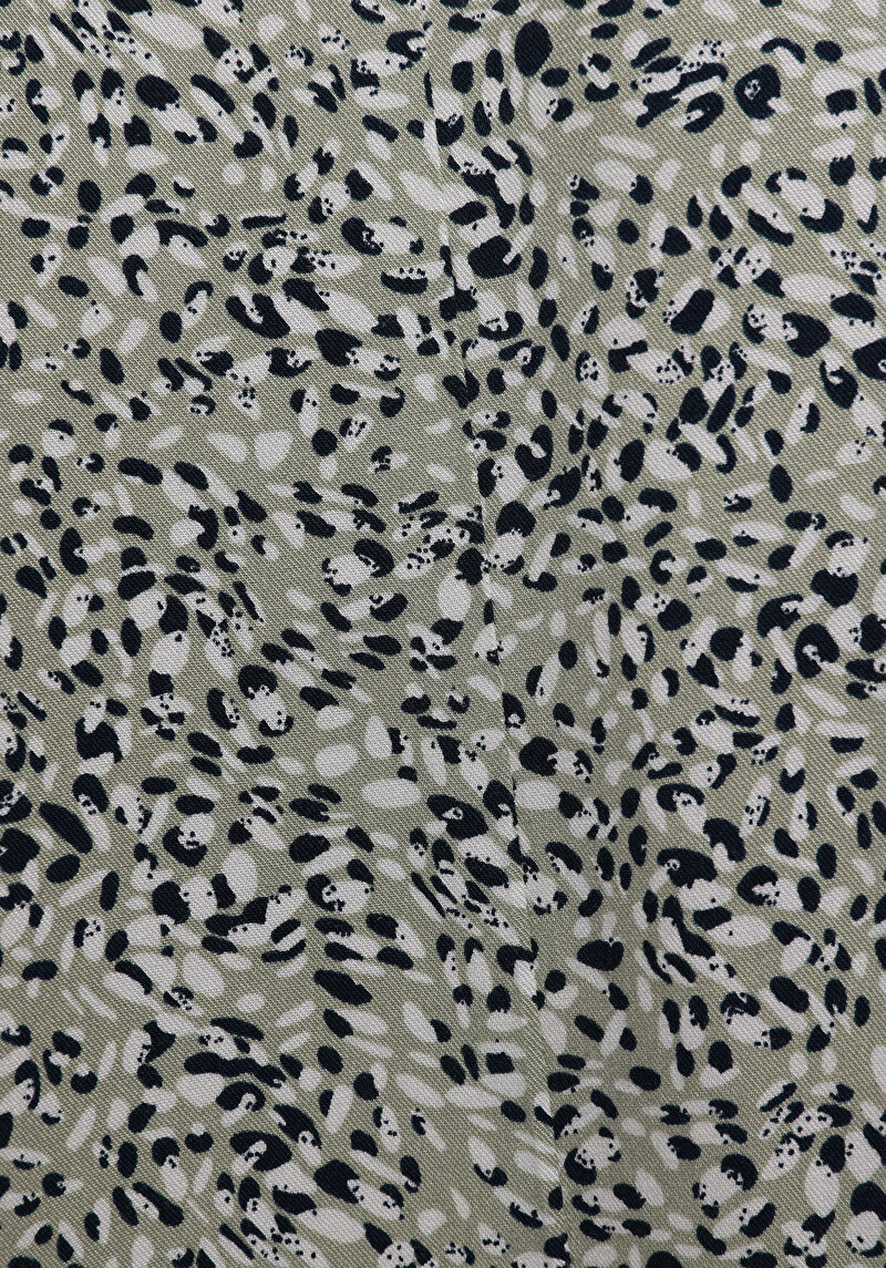 Midi Metraj Baskılı  Kadın Yeşil Etek