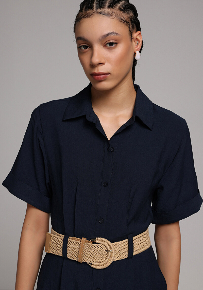 Regular Fit  Kadın Lacivert  Elbise