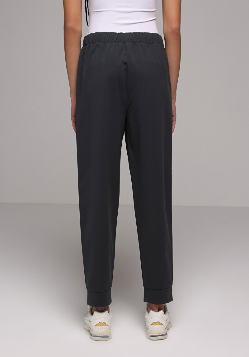 Regular Fit Orta Bel Düz Kadın Antrasit Eşofman Altı