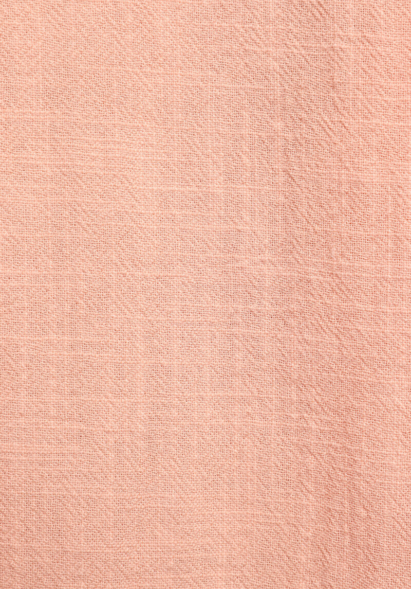 Boyfriend Fit Shirt Neck Düz Kadın Taş Uzun Kol Gömlek