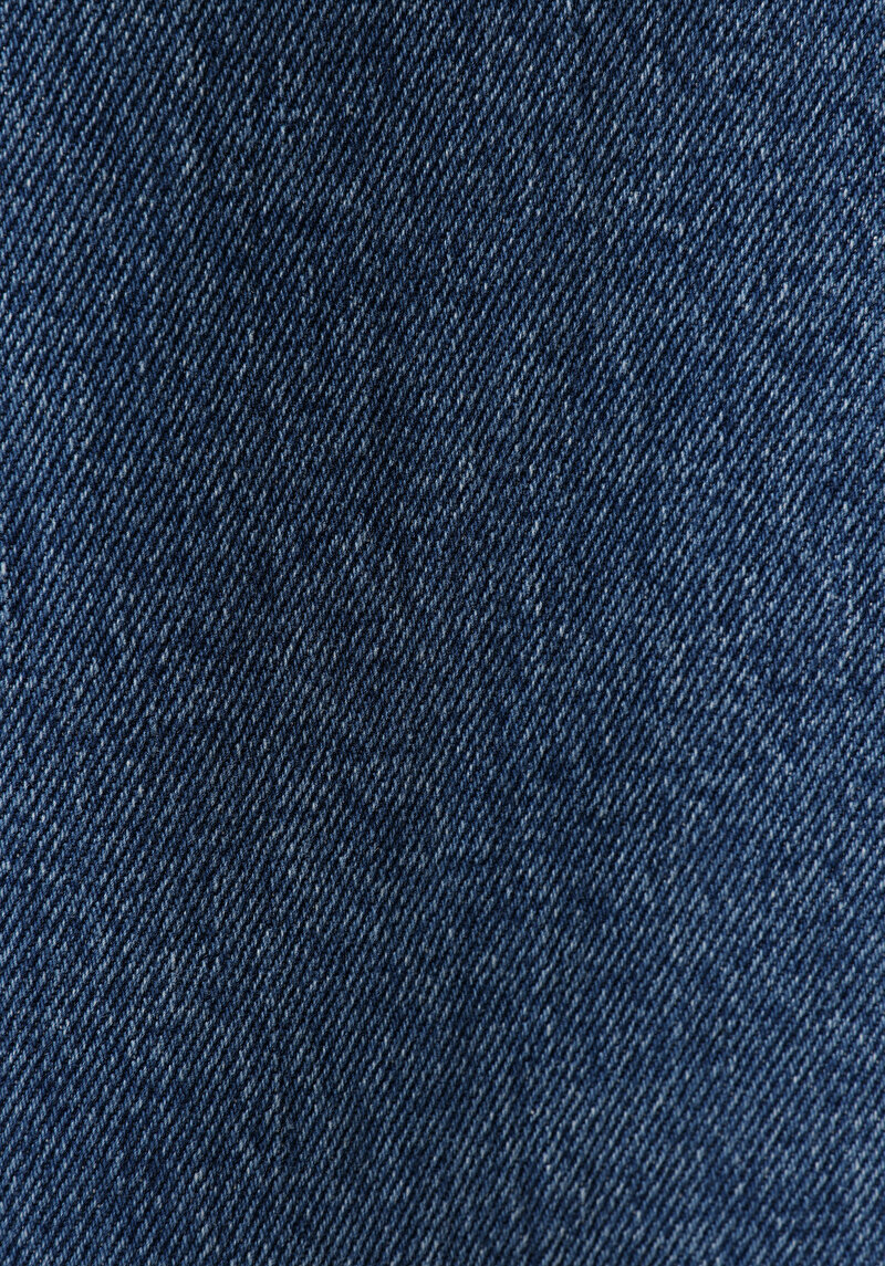 Mom Fit   Kadın Mid İndigo Denim Jean Pantolon