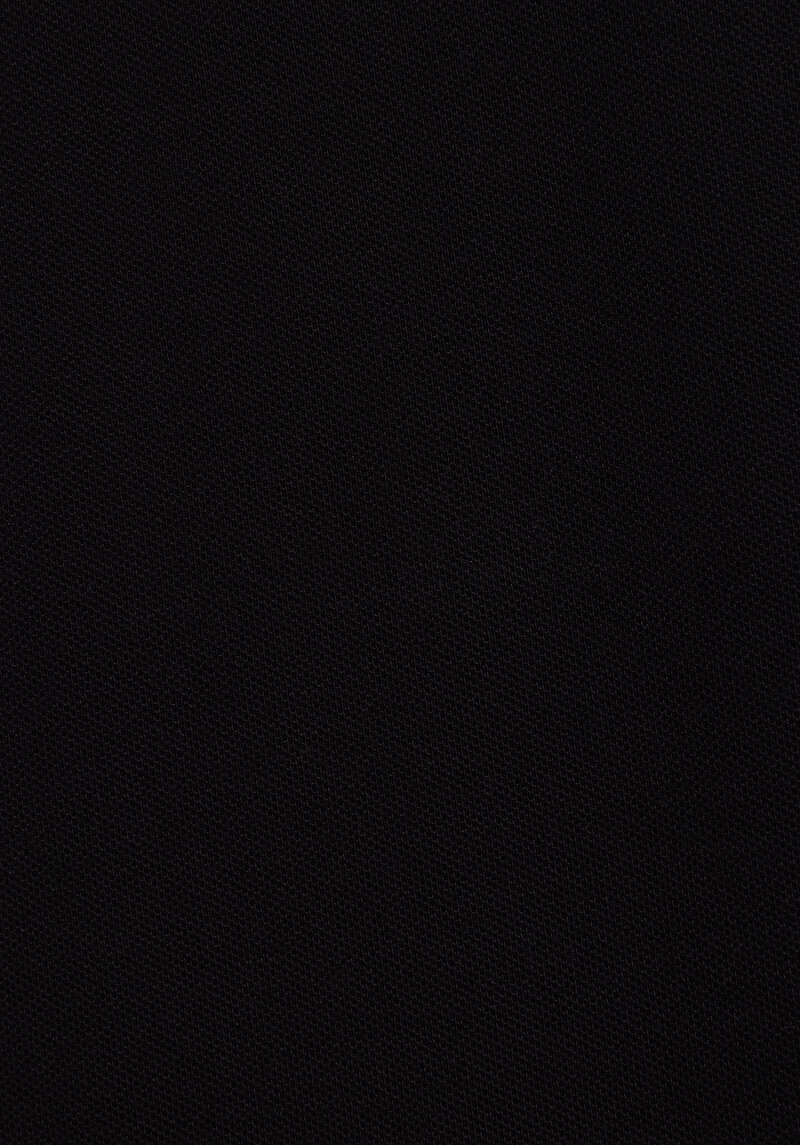 Regular Fit Polo Yaka Düz Erkek Siyah Kısa Kol Tişört