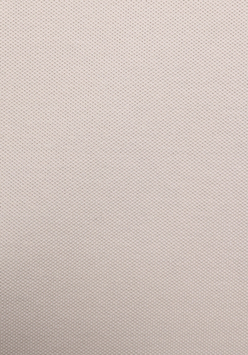 Regular Fit Yuvarlak Yaka Nakışlı Kadın Bej Kısa Kol Tişört