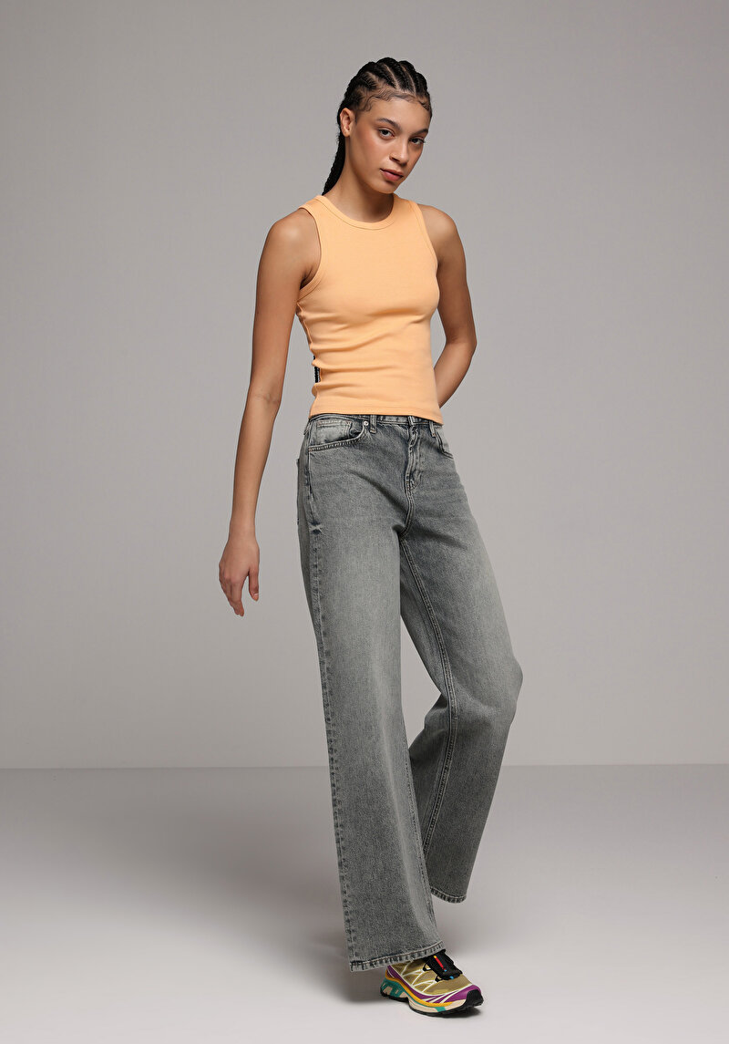 Slim Fit   Kadın Turuncu Atlet