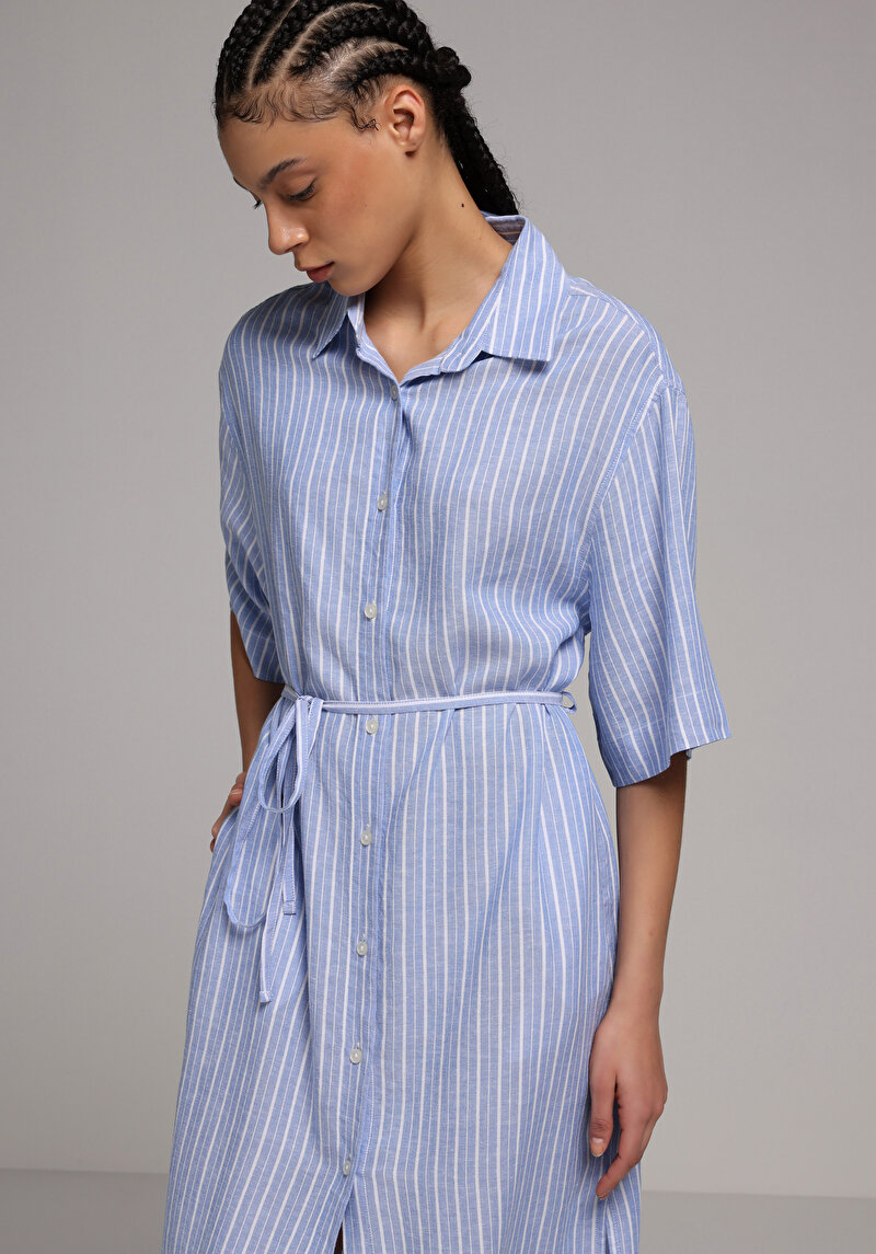 Regular Fit  Kadın Mavi  Elbise