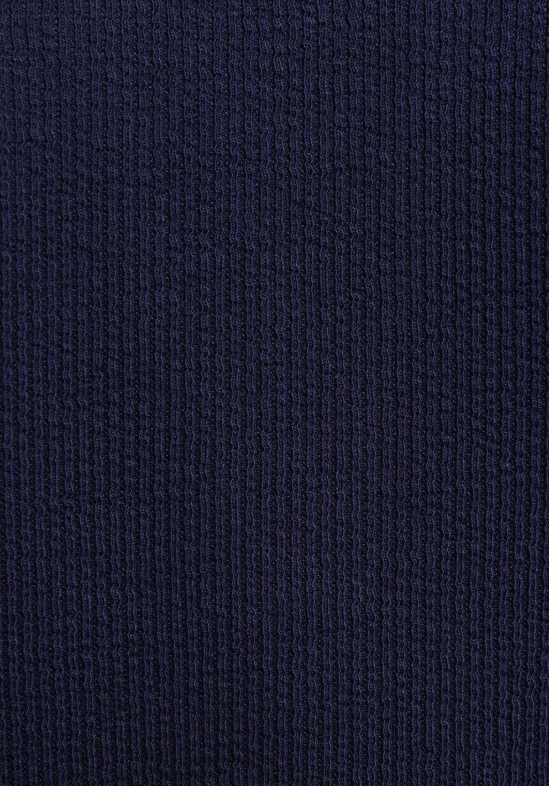 Regular Fit Düz Kadın Lacivert Kısa Kol Elbise