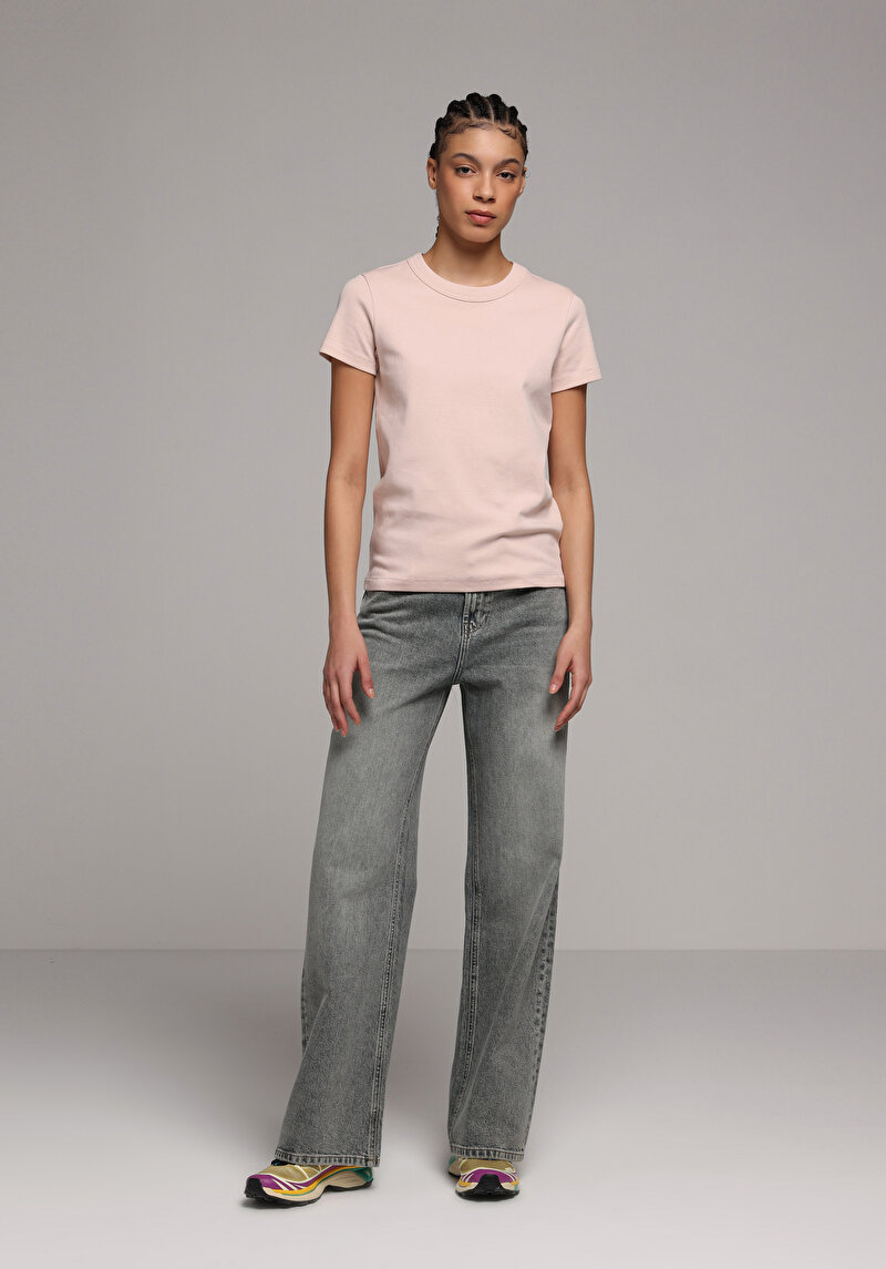 Regular Fit Kadın Green Cast Denim Jean Pantolon