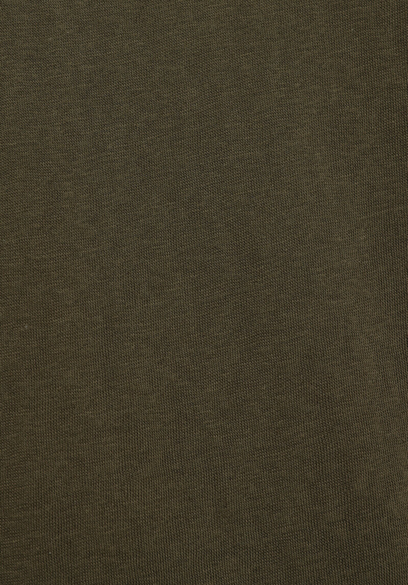 Regular Fit Yuvarlak Yaka Düz Kadın Yeşil Kısa Kol Tişört