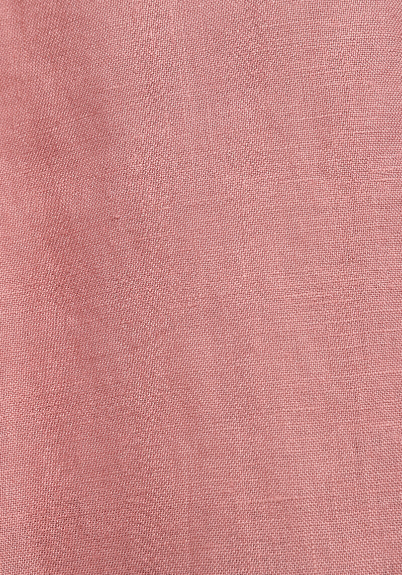 Boyfriend Fit Shirt Neck Düz Kadın Turuncu Uzun Kol Gömlek