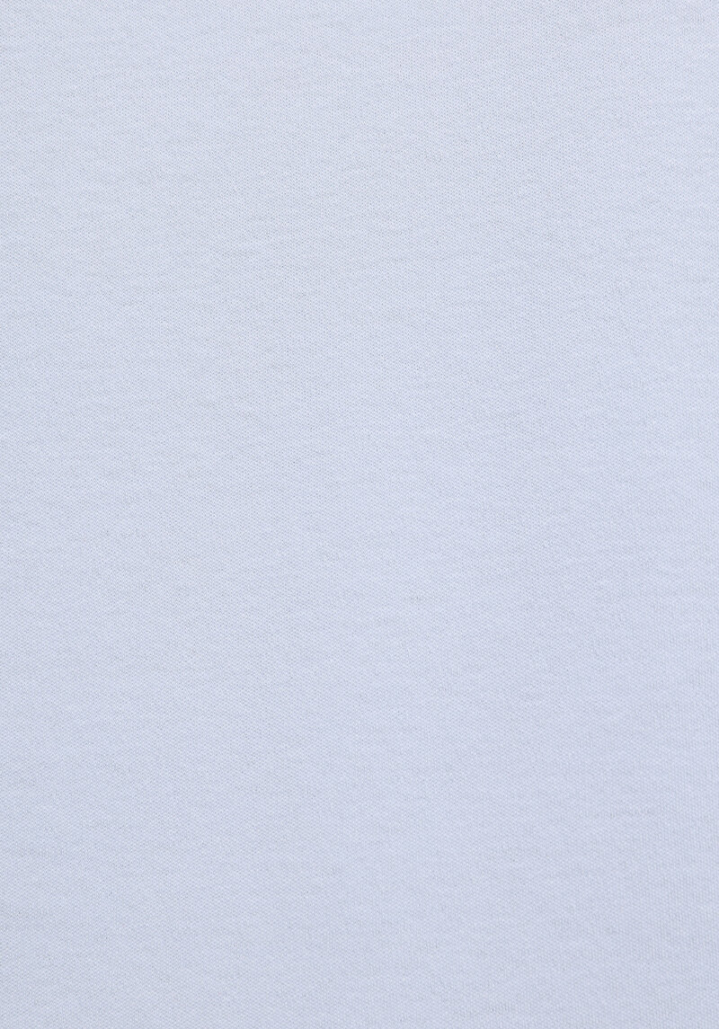 Regular Fit Yuvarlak Yaka Düz Kadın Mavi Kısa Kol Tişört