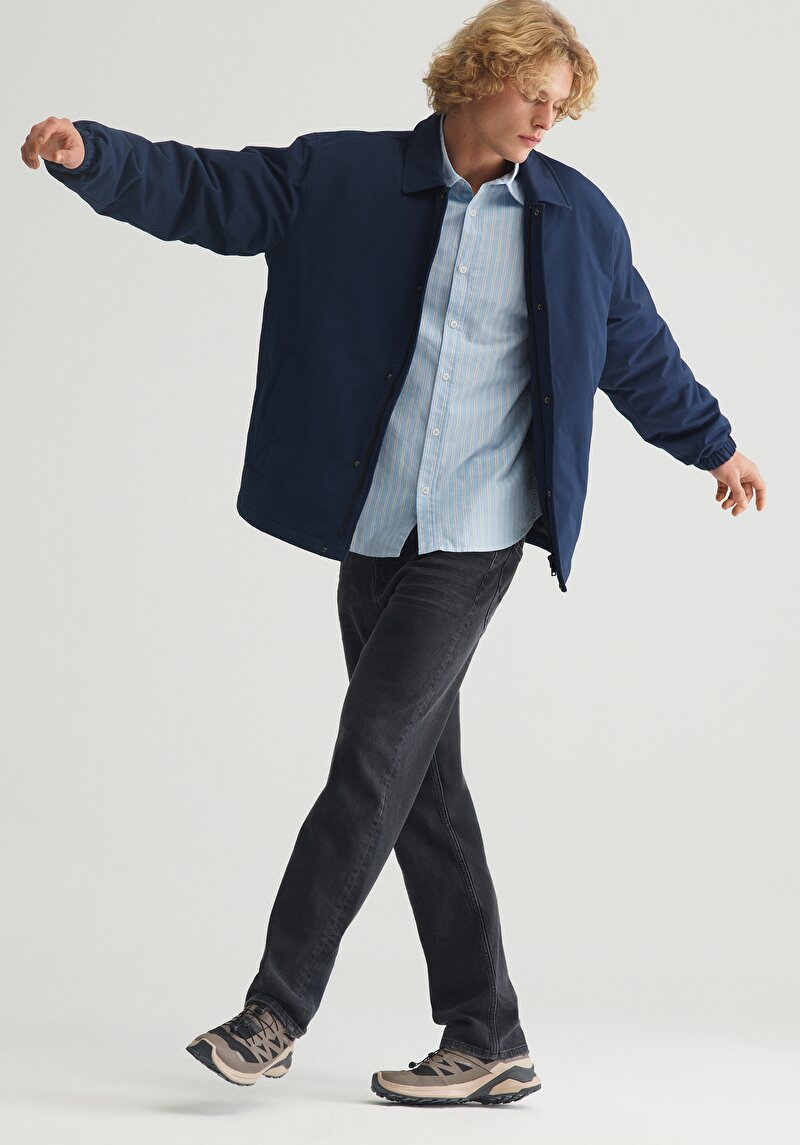 Regular Fit   Erkek Siyah Jean Pantolon