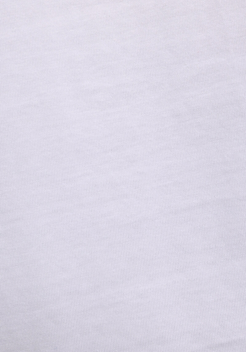 Comfort Fit Yuvarlak Yaka Düz Erkek Beyaz Kısa Kol Tişört