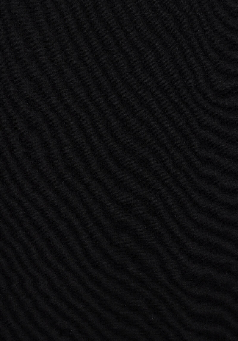 Regular Fit Yuvarlak Yaka Düz Erkek Siyah Kısa Kol Tişört
