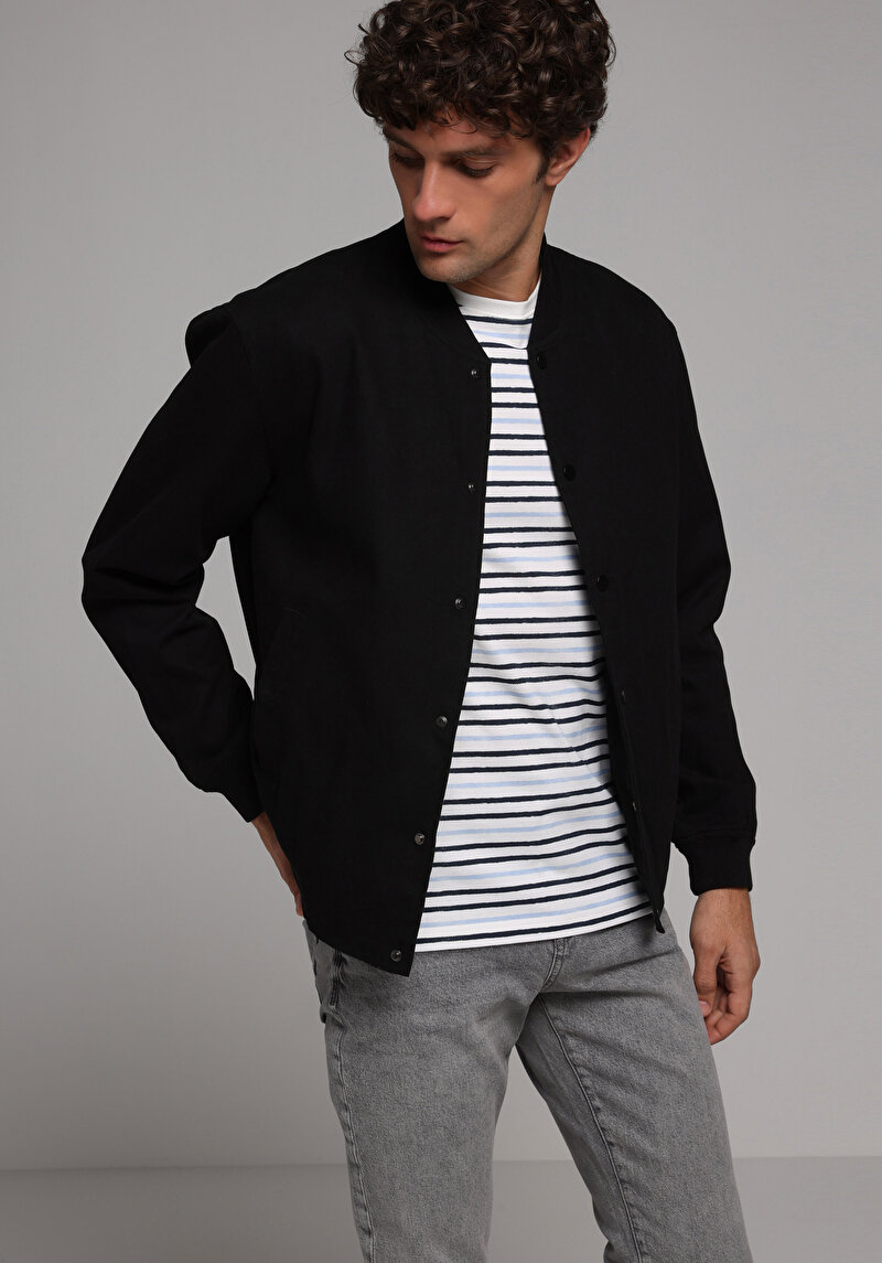 Regular Fit    Erkek Siyah Ceket