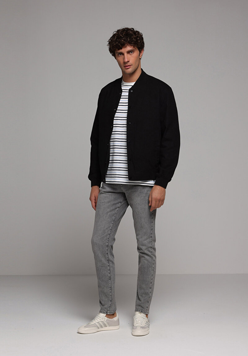 Regular Fit    Erkek Siyah Ceket