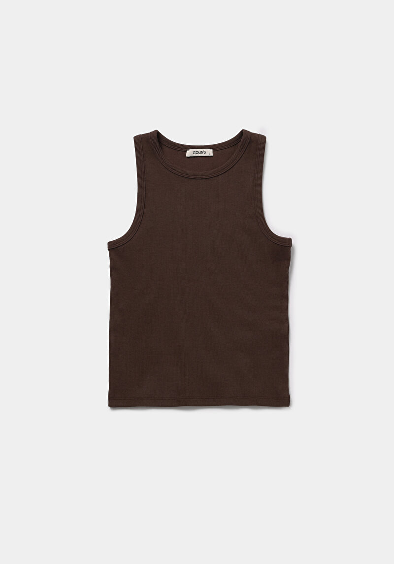 Slim Fit   Kadın Kahverengi Atlet