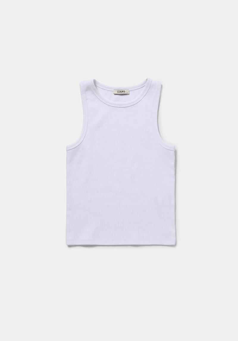 Slim Fit   Kadın Beyaz Atlet