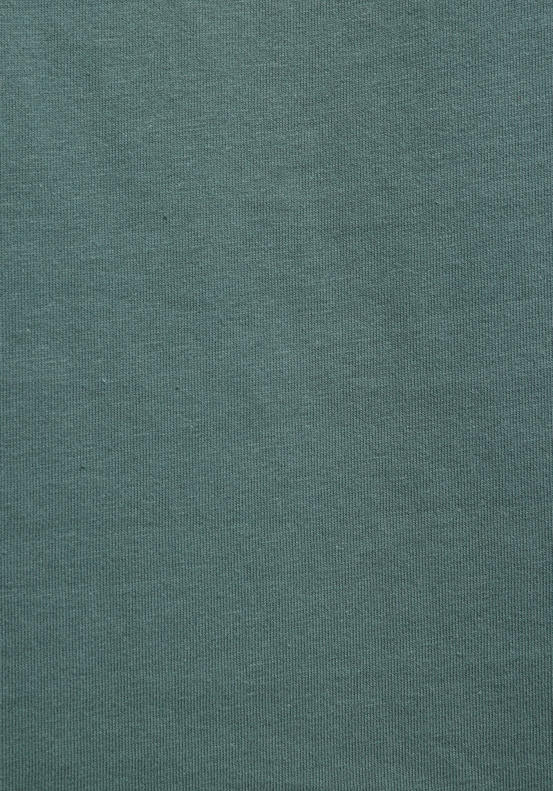 Regular Fit Yuvarlak Yaka Düz Erkek Yeşil Kısa Kol Tişört