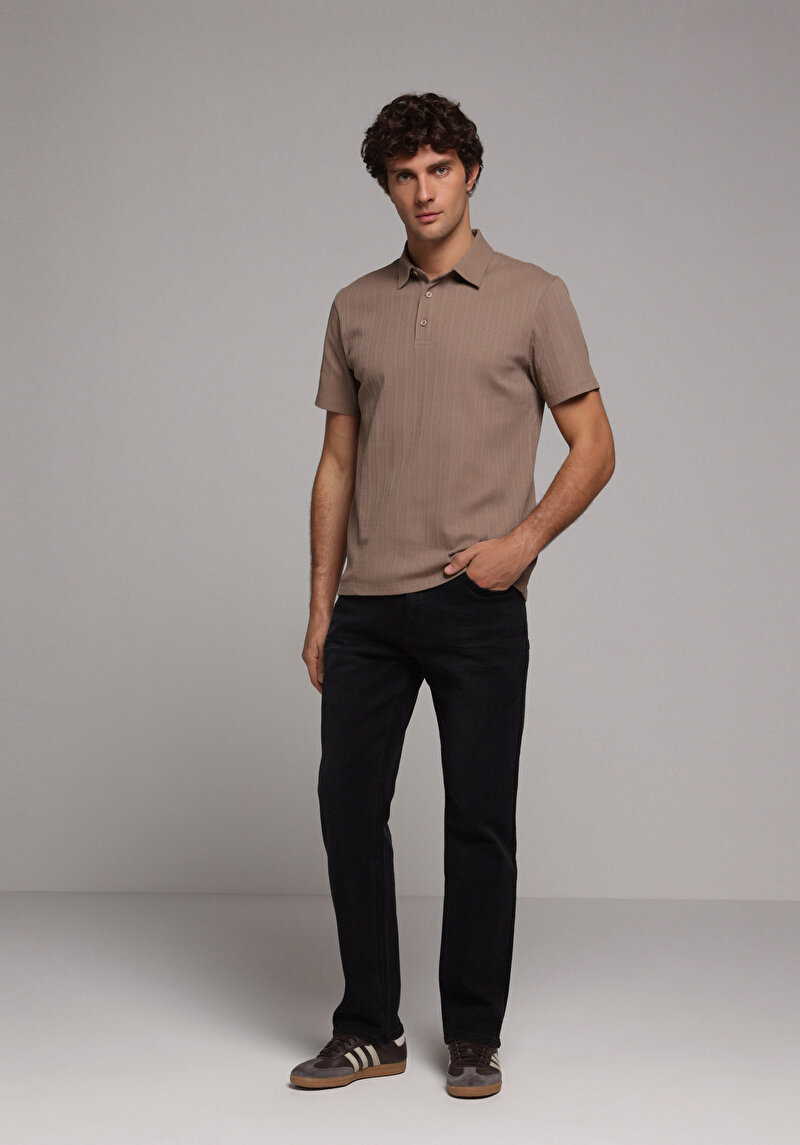 Regular Fit Erkek Black Black Denim Jean Pantolon