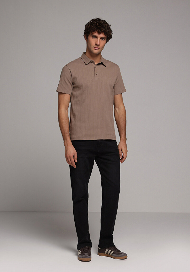 Regular Fit   Erkek Black Black Denim Jean Pantolon