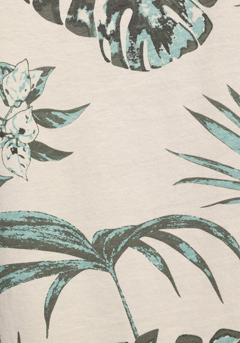 Regular Fit Yuvarlak Yaka Düz Erkek Yeşil Kısa Kol Tişört