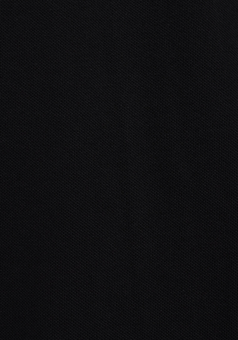 Regular Fit Shirt Neck Düz Erkek Siyah Uzun Kol Gömlek