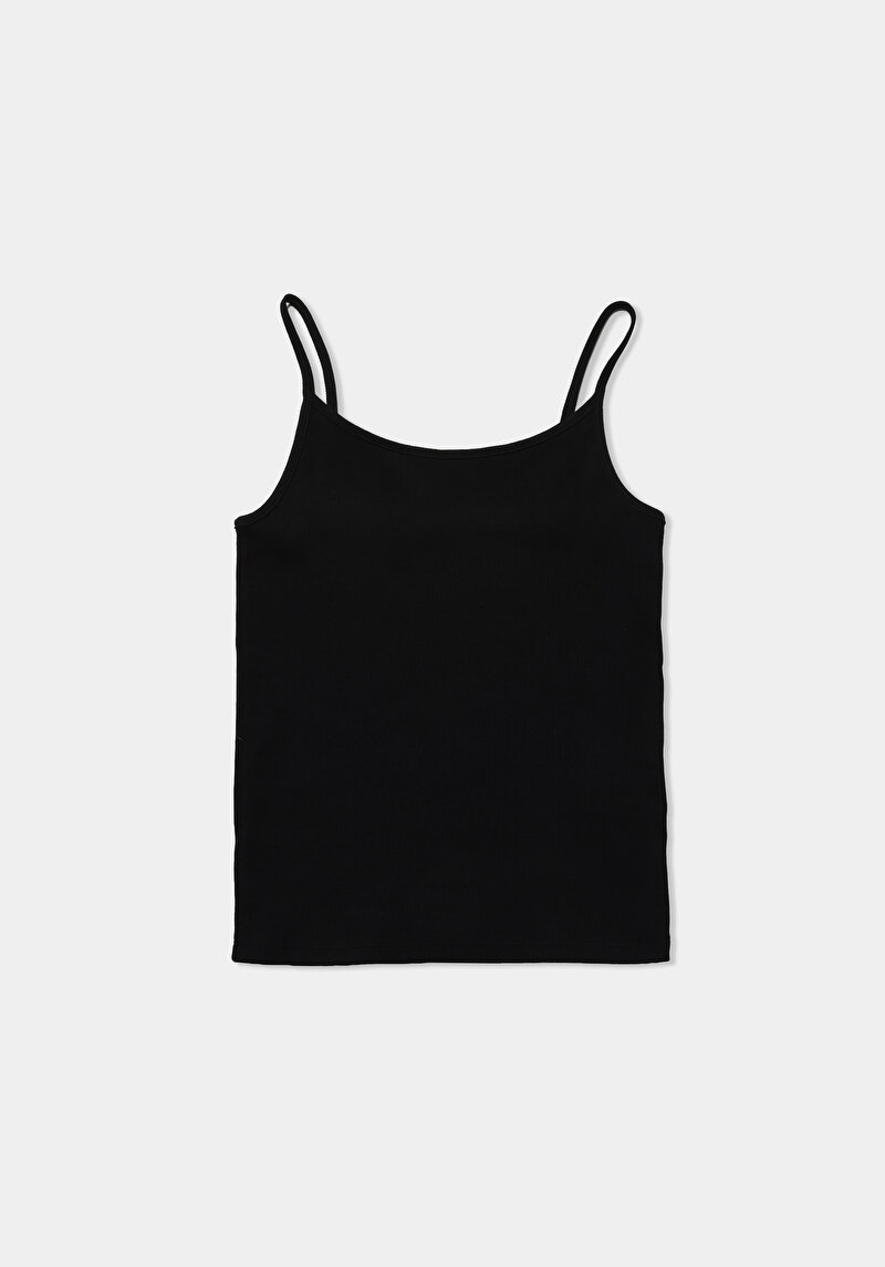 Slim Fit   Kadın Siyah Atlet