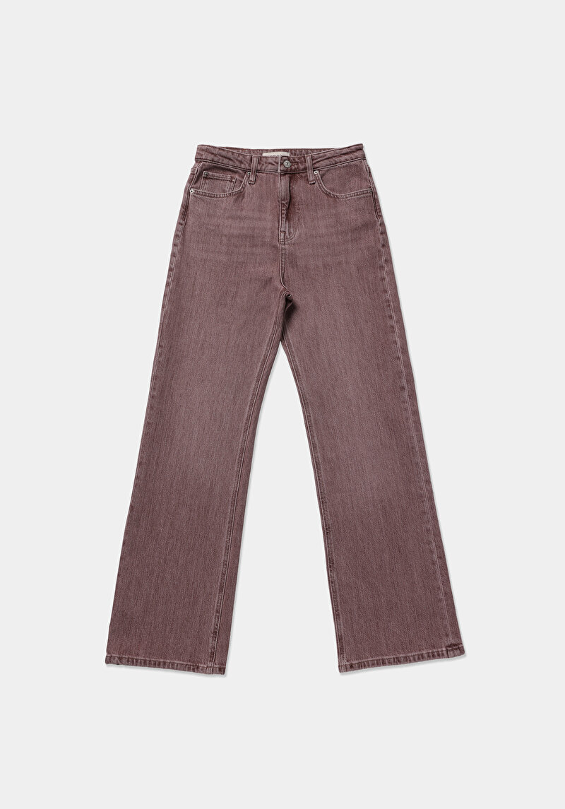 Straight Fit   Kadın Colour Denim Jean Pantolon