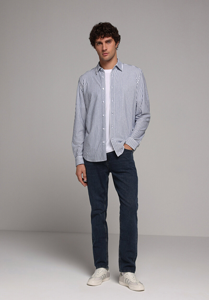 Regular Fit Erkek Black Black Denim Jean Pantolon