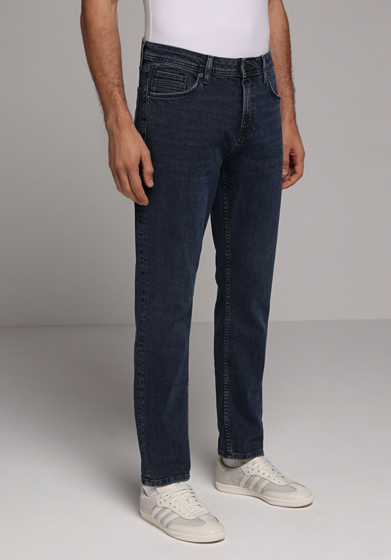 Regular Fit Erkek Black Black Denim Jean Pantolon