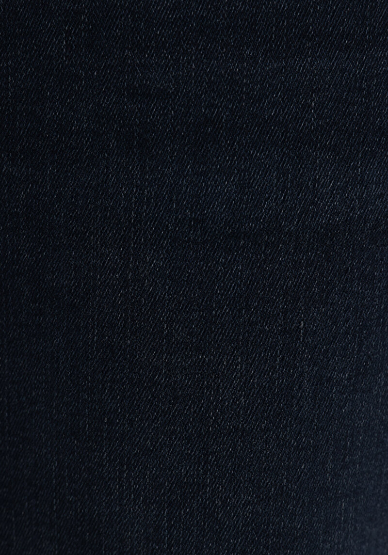 Straight Fit Düşük Bel Düz Erkek Blue Black Denim Jean Şort