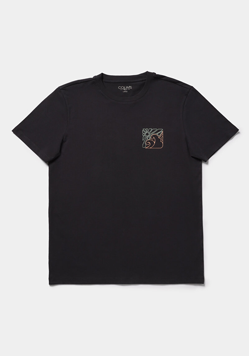 Regular Fit Yuvarlak Yaka Düz Erkek Gri Kısa Kol Tişört