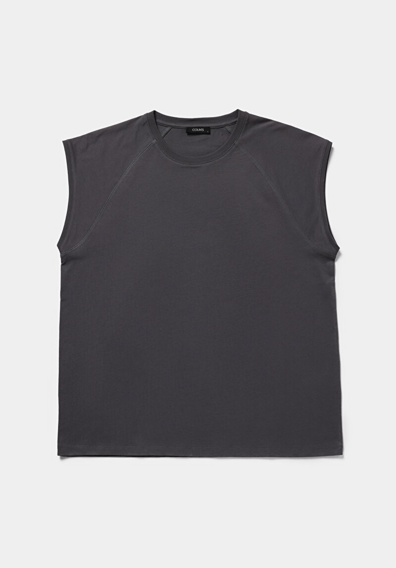 Boxy Fit   Erkek Antrasit Atlet