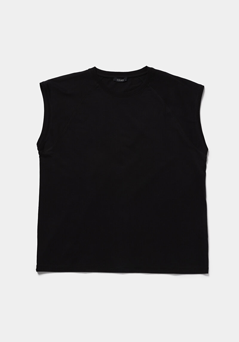 Boxy Fit   Erkek Siyah Atlet