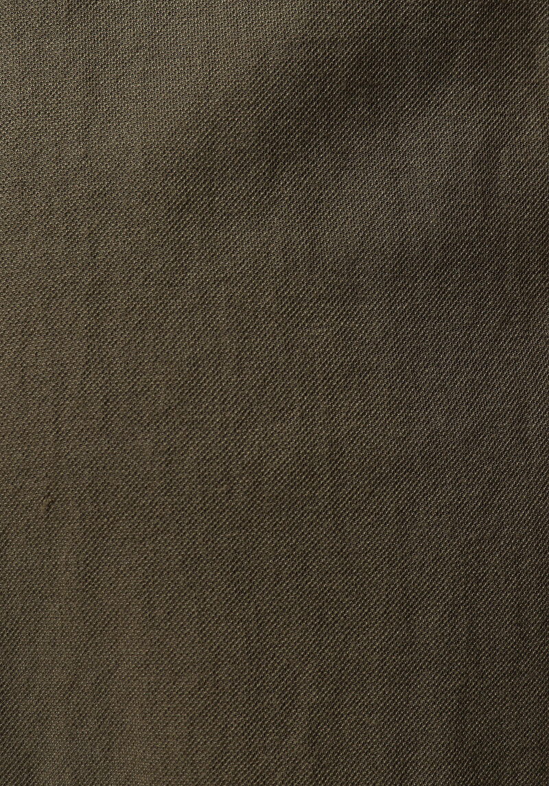 Regular Fit Orta Bel Düz Kadın Yeşil Şort