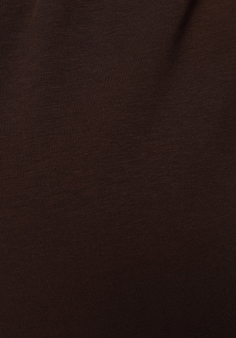 Regular Fit Orta Bel Düz Kadın Kahverengi Şort