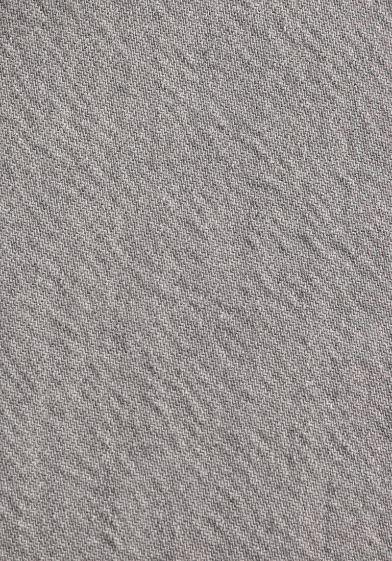 Oversize Fit Klasik Yaka Düz Kadın Grey Denim Uzun Kol Gömlek