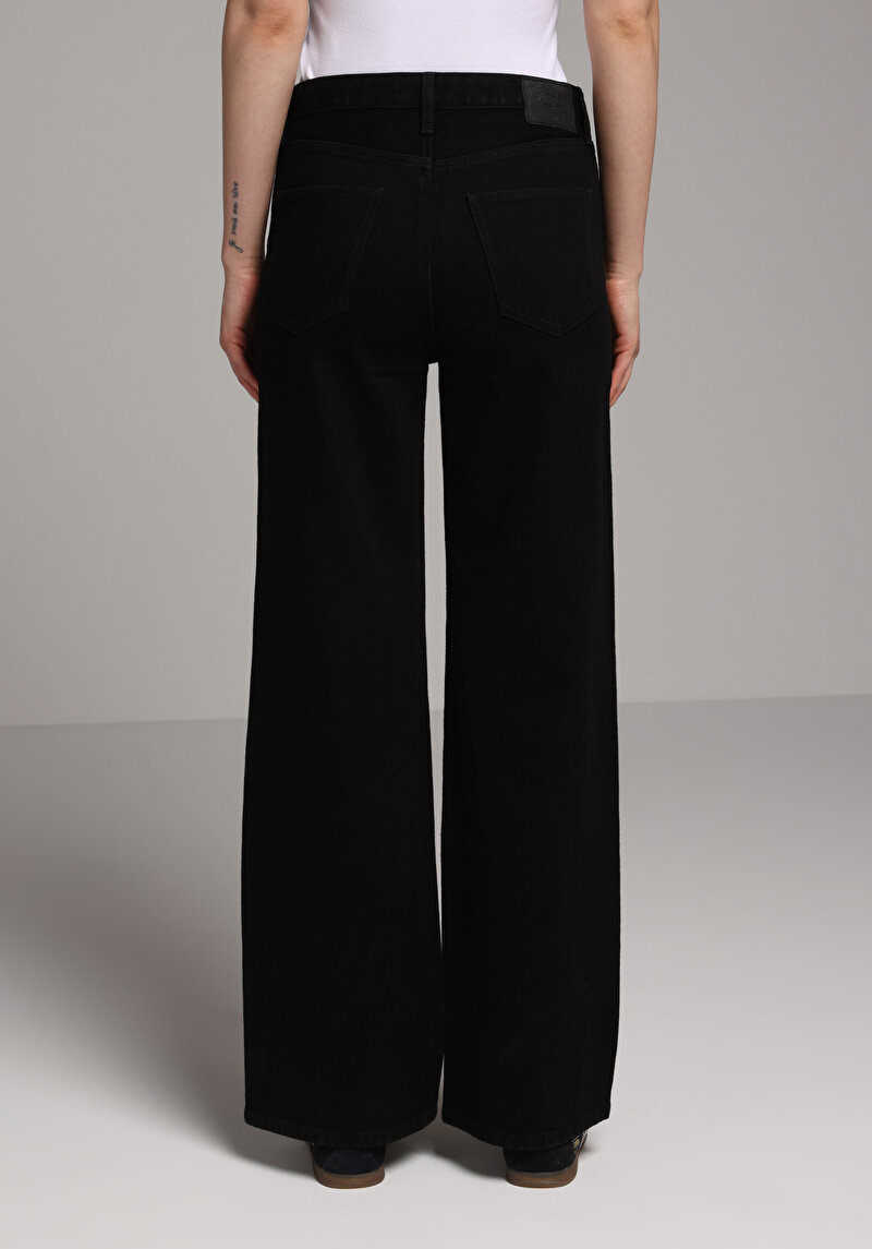 Regular Fit Kadın Black Black Denim Jean Pantolon