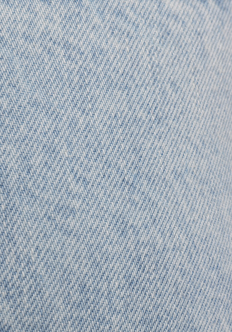 Mom Fit Yüksel Bel Düz Kadın Bleach İndigo Denim Jean Şort