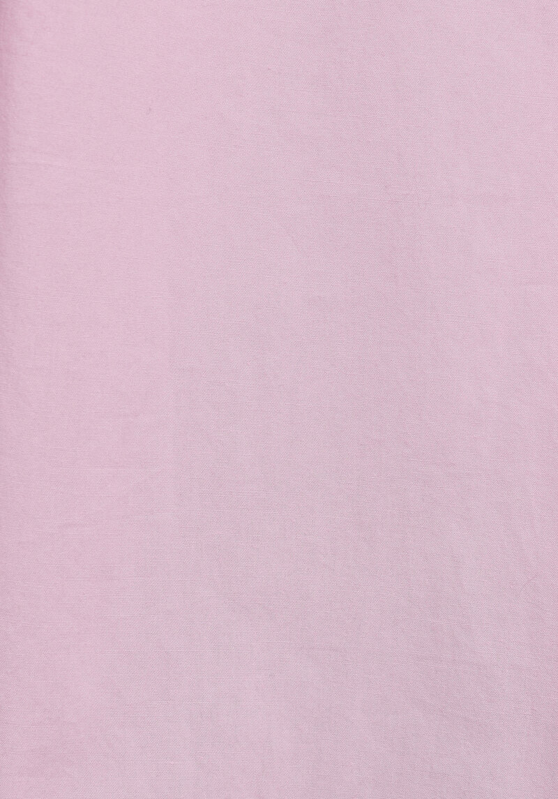 Boyfriend Fit Shirt Neck Düz Kadın Pembe Uzun Kol Gömlek