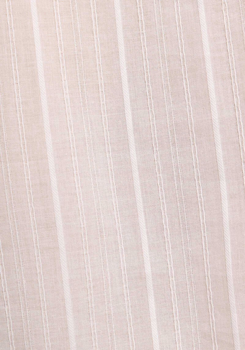 Fashion Fit Shirt Neck Düz Kadın Beyaz Roll-up Gömlek