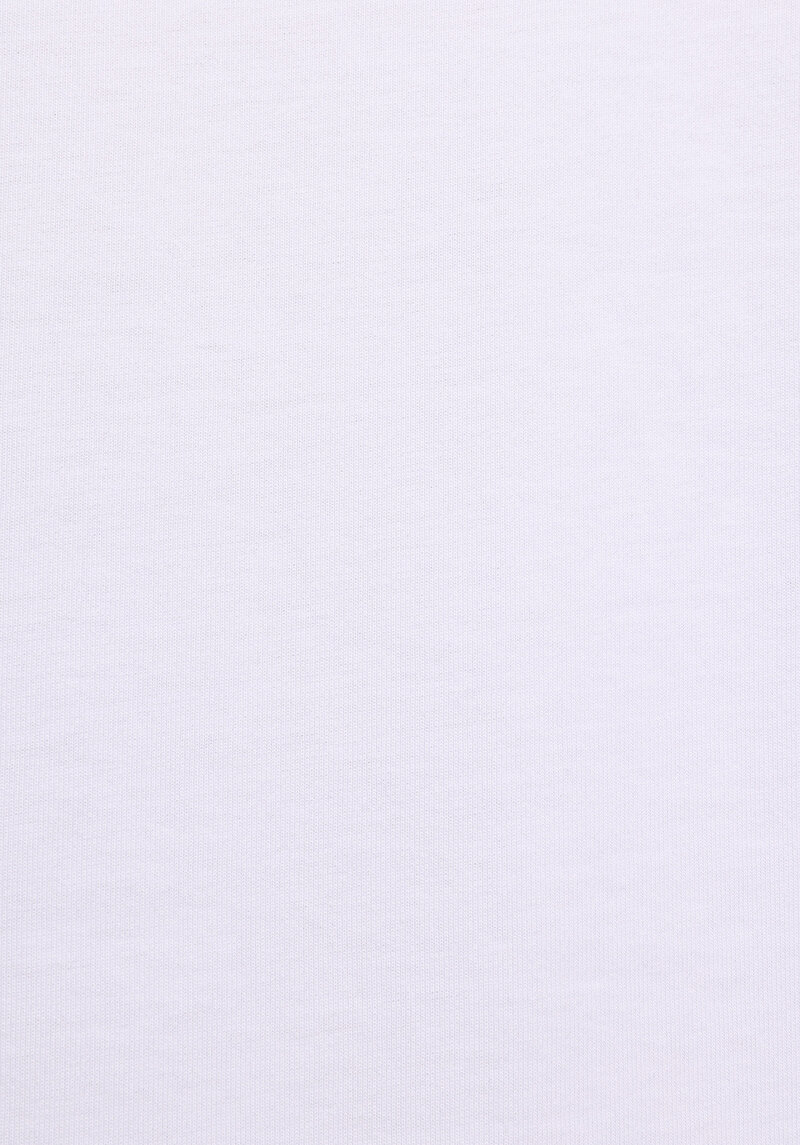 Regular Fit Yuvarlak Yaka Düz Kadın Beyaz Kısa Kol Tişört