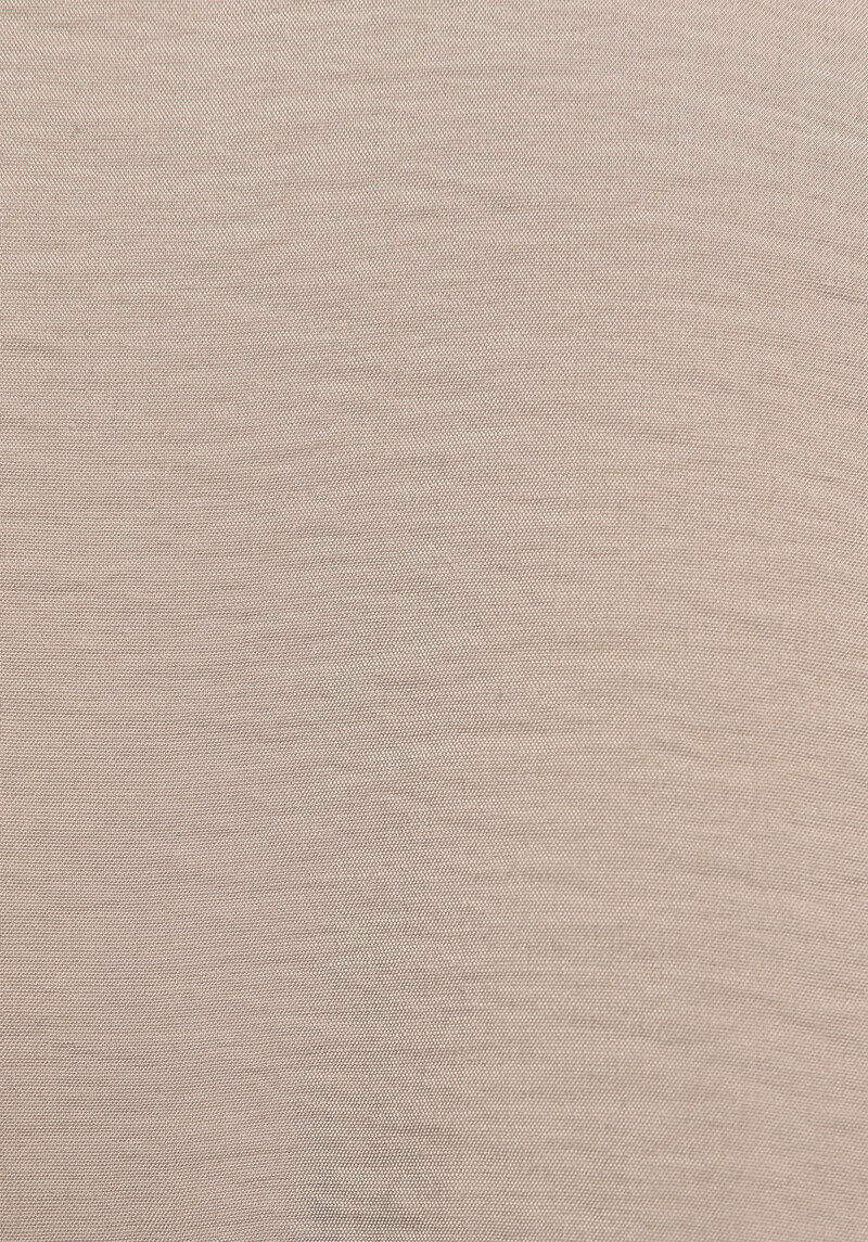 Fashion Fit Shirt Neck Düz Kadın Açik Kahverengi Kısa Kol Gömlek