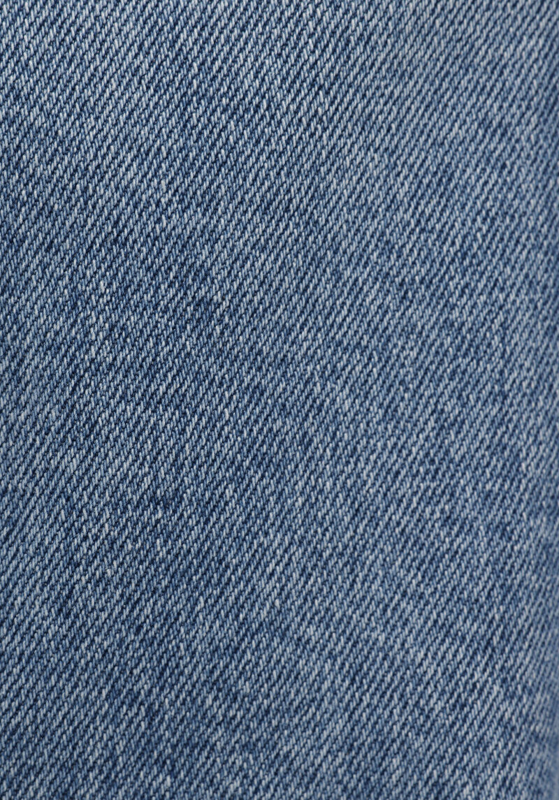 Straight Fit   Kadın Mid İndigo Denim Jean Pantolon